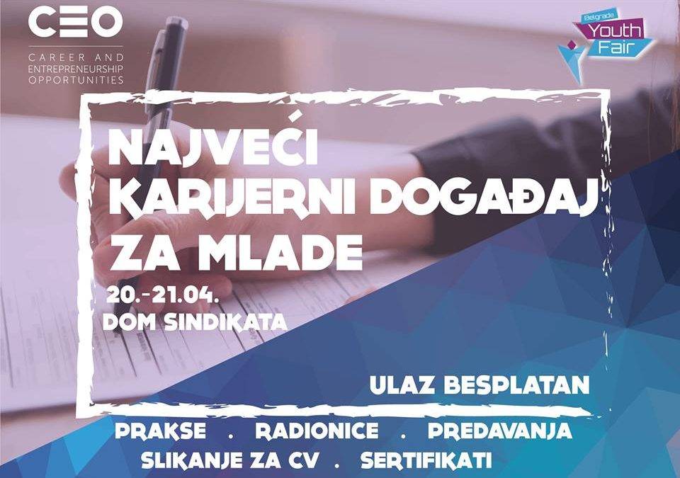 Najava: Belgrade Youth Fair & CEO Konferencija