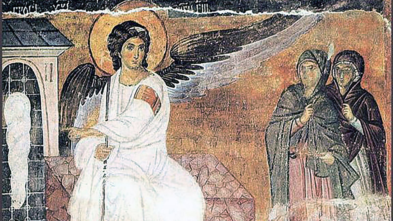 Freska Beli anđeo iz manastira Mileševa